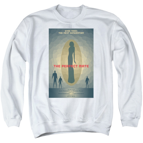 Image for Star Trek the Next Generation Juan Ortiz Episode Poster Crewneck - Season 5 Ep. 21 the Perfect Mate