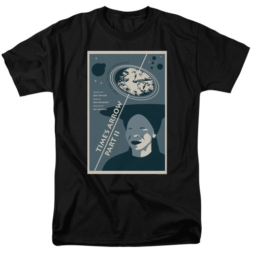 Image for Star Trek the Next Generation Juan Ortiz Episode Poster T-Shirt - Season 6 Ep. 1 Time's Arrow Part II on Black