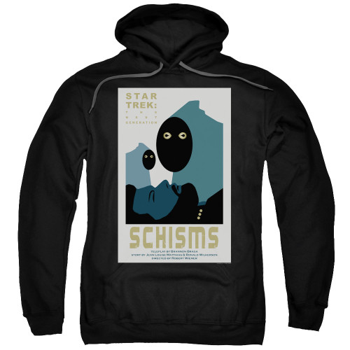 Image for Star Trek the Next Generation Juan Ortiz Episode Poster Hoodie - Season 6 Ep. 5 Schisms on Black