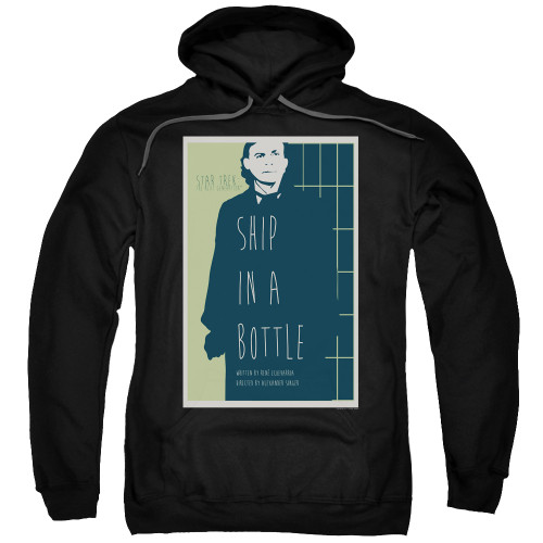 Image for Star Trek the Next Generation Juan Ortiz Episode Poster Hoodie - Season 6 Ep. 12 Ship in a Bottle on Black