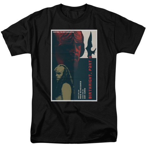 Image for Star Trek the Next Generation Juan Ortiz Episode Poster T-Shirt - Season 6 Ep. 17 Birthright Part II on Black