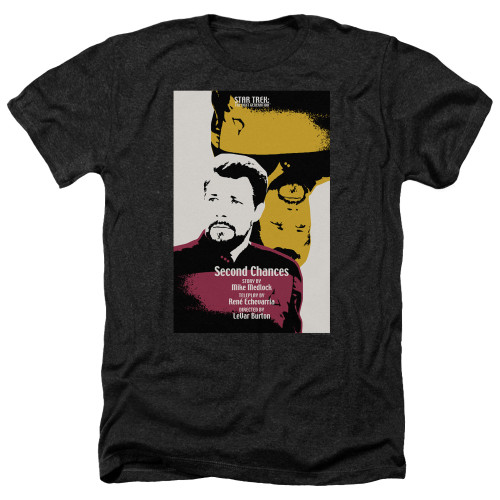 Image for Star Trek the Next Generation Juan Ortiz Episode Poster Heather T-Shirt - Season 6 Ep. 24 Second Chances on Black