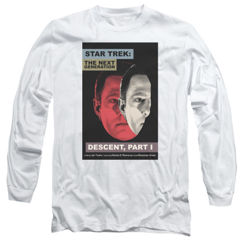 Image for Star Trek the Next Generation Juan Ortiz Episode Poster Long Sleeve Shirt - Season 6 Ep. 26 Descent Part I