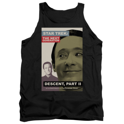 Image for Star Trek the Next Generation Juan Ortiz Episode Poster Tank Top - Season 7 Ep. 1 Descent Part II on Black