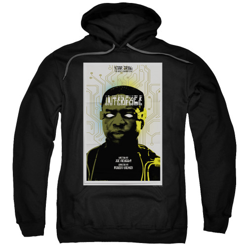 Image for Star Trek the Next Generation Juan Ortiz Episode Poster Hoodie - Season 7 Ep. 3 Interface on Black