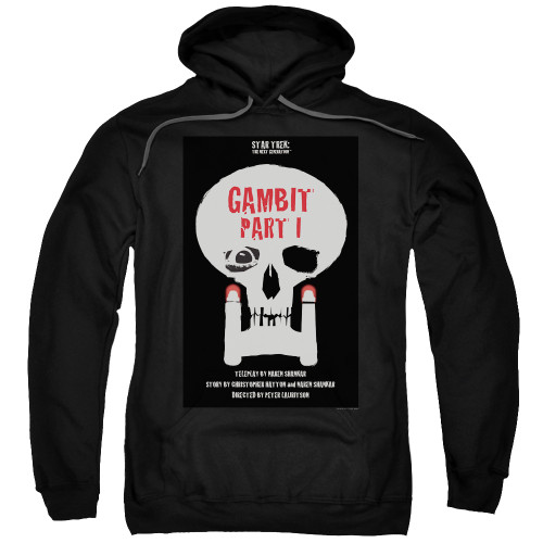 Image for Star Trek the Next Generation Juan Ortiz Episode Poster Hoodie - Season 7 Ep. 4 Gambit on Black