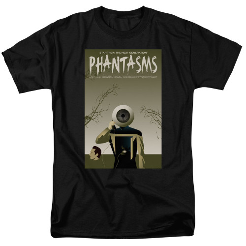 Image for Star Trek the Next Generation Juan Ortiz Episode Poster T-Shirt - Season 7 Ep. 6 Phantasms on Black