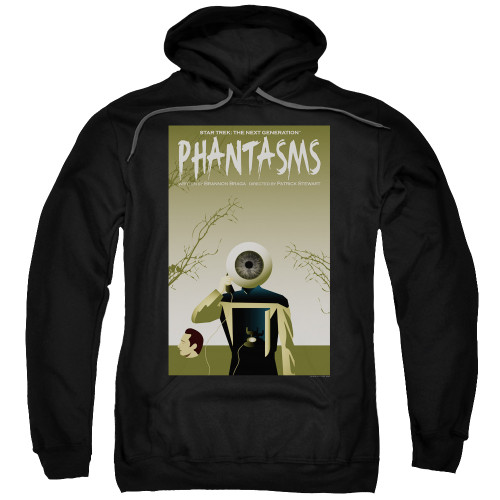 Image for Star Trek the Next Generation Juan Ortiz Episode Poster Hoodie - Season 7 Ep. 6 Phantasms on Black