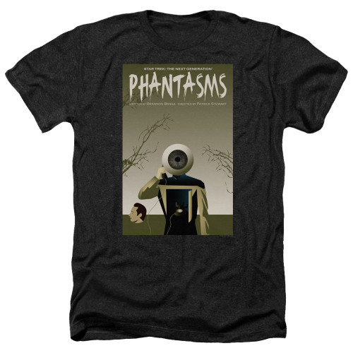 Image for Star Trek the Next Generation Juan Ortiz Episode Poster Heather T-Shirt - Season 7 Ep. 6 Phantasms on Black