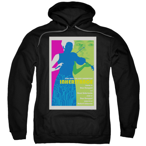 Image for Star Trek the Next Generation Juan Ortiz Episode Poster Hoodie - Season 7 Ep. 10 Inheritance on Black