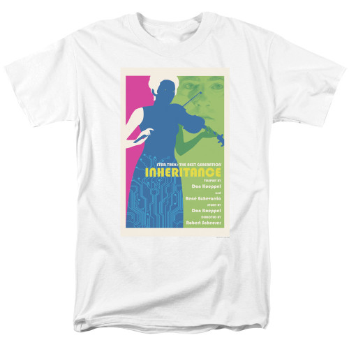 Image for Star Trek the Next Generation Juan Ortiz Episode Poster T-Shirt - Season 7 Ep. 10 Inheritance