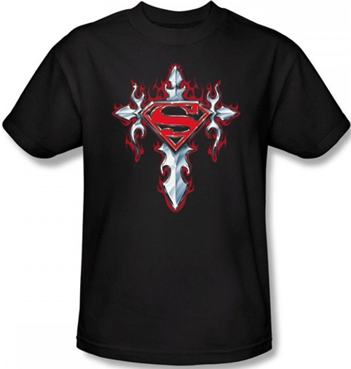 Image Closeup for Superman T-Shirt - Gothic Steel Logo