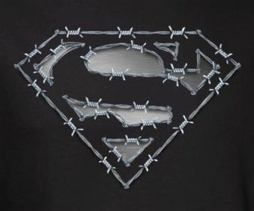 Superman T-Shirt - Barbed Wire Logo