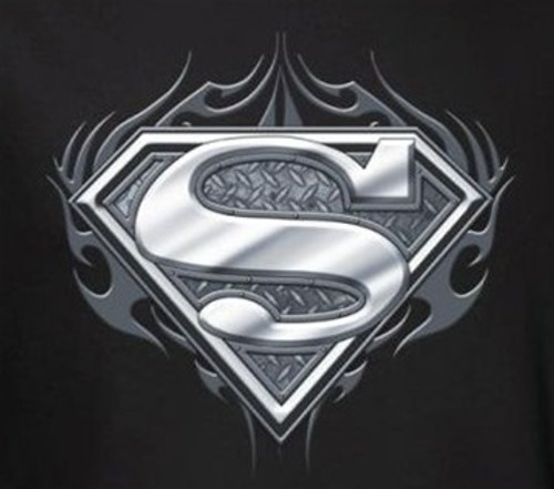 Superman T-Shirt - Biker Metal Logo