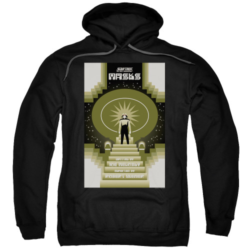 Image for Star Trek the Next Generation Juan Ortiz Episode Poster Hoodie - Season 7 Ep. 17 Masks on Black