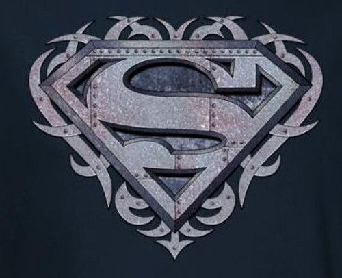 Superman T-Shirt - Tribal Steel Shield Logo