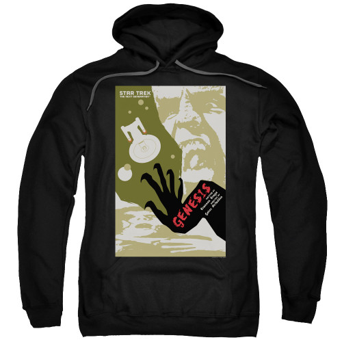 Image for Star Trek the Next Generation Juan Ortiz Episode Poster Hoodie - Season 7 Ep. 19 Genesis on Black