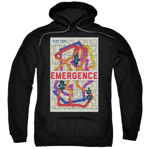 Image for Star Trek the Next Generation Juan Ortiz Episode Poster Hoodie - Season 7 Ep. 23 Emergence on Black