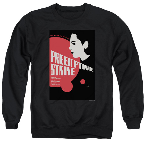 Image for Star Trek the Next Generation Juan Ortiz Episode Poster Crewneck - Season 7 Ep. 24 Preemptive Strike on Black