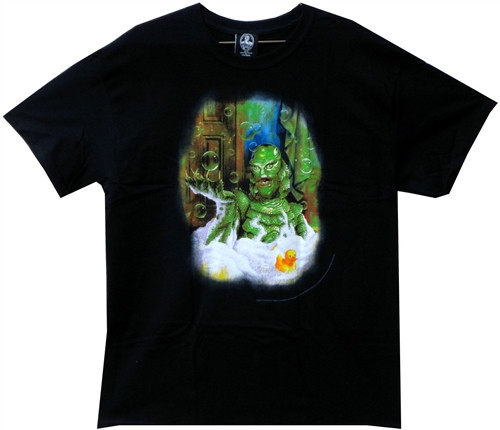 Image Closeup for The Creature from the Black Lagoon Bubble Bath T-Shirt