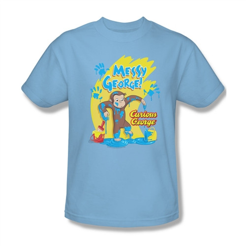 Image Closeup for Curious George Messy George T-Shirt