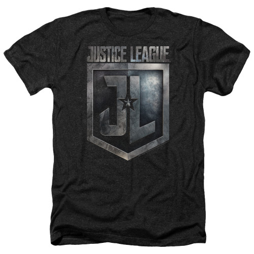 Image for Justice League Movie Heather T-Shirt - Shield Logo