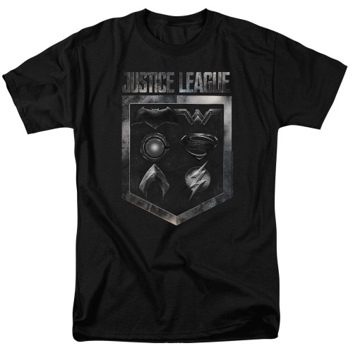 Image for Justice League Movie T-Shirt - Shield of Emblems