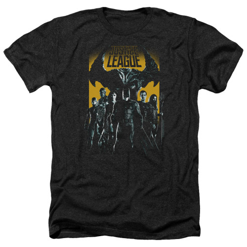 Image for Justice League Movie Heather T-Shirt - Stand Up to Evil