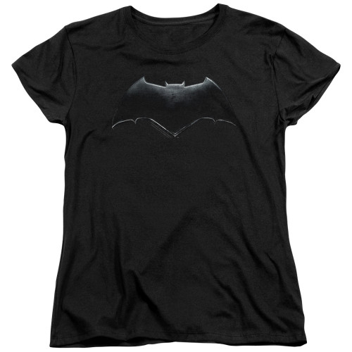 Image for Justice League Movie Womans T-Shirt - Batman Logo