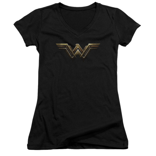 Image for Justice League Movie Girls V Neck - Wonder Woman Logo