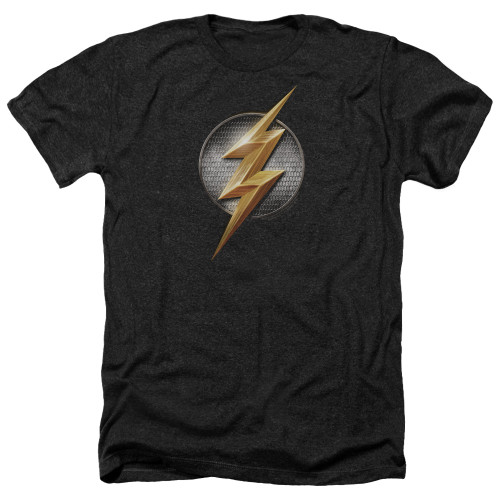 Image for Justice League Movie Heather T-Shirt - Flash Logo