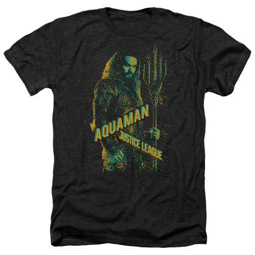 Image for Justice League Movie Heather T-Shirt - Aquaman