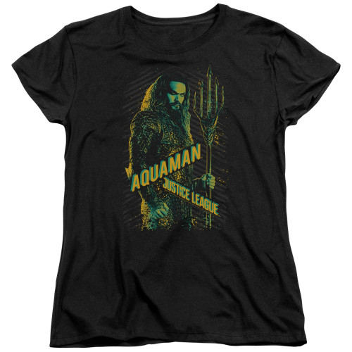 Image for Justice League Movie Womans T-Shirt - Aquaman