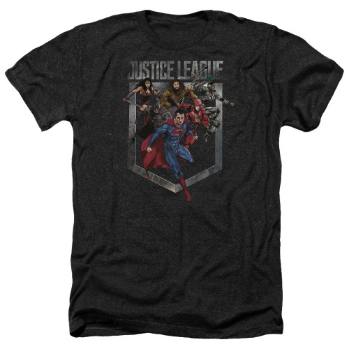 Image for Justice League Movie Heather T-Shirt - Charge