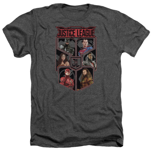 Image for Justice League Movie Heather T-Shirt - League of Six