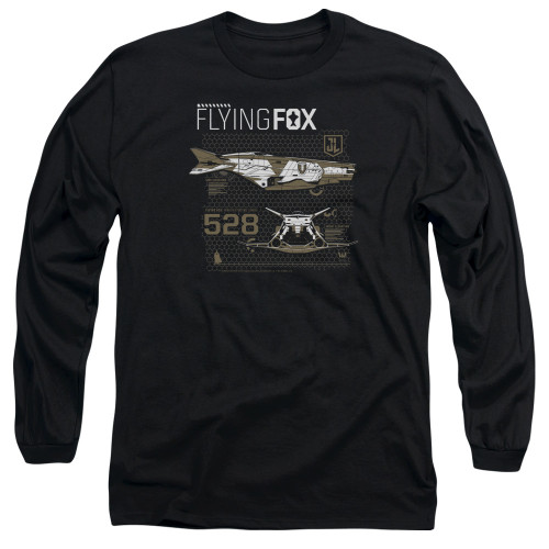 image for Justice League Movie Long Sleeve Shirt - Flying Fox