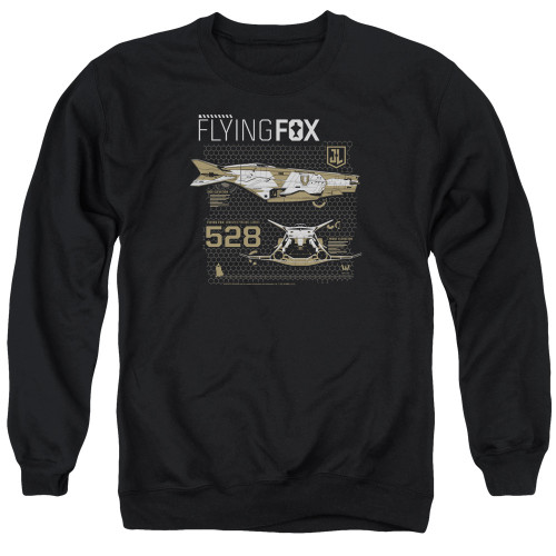 Image for Justice League Movie Crewneck - Flying Fox