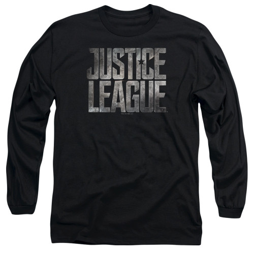 image for Justice League Movie Long Sleeve Shirt - Metal Logo