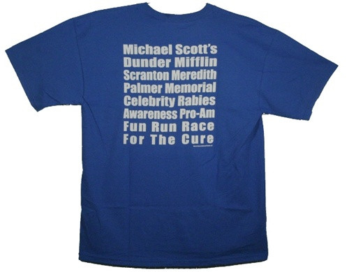 Back image for The Office Rabies Fun Run T-Shirt