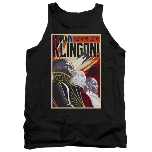 Star Trek Discovery Tank Top - Remain Klingon Poster