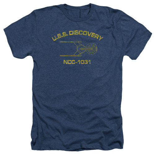 Image for Star Trek Discovery Heather T-Shirt - Discovery Athletic