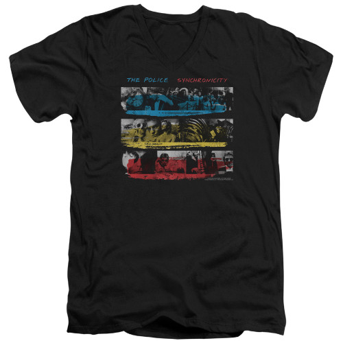 Image for The Police V Neck T-Shirt - Syncronicity