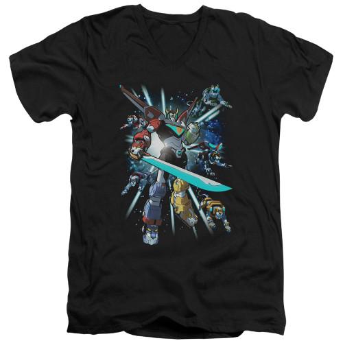 Image for Voltron: Legendary Defender V Neck T-Shirt - Lions Share