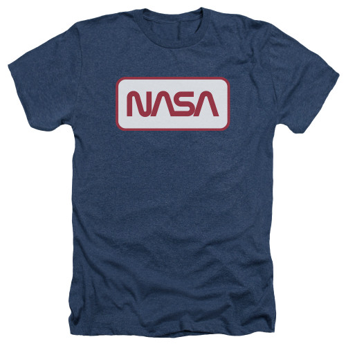 Image for NASA Heather T-Shirt - Rectangular Logo