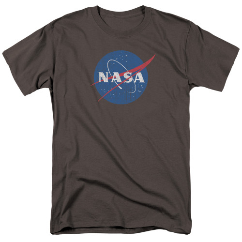 Image for NASA T-Shirt - Meatball Logo Distressed