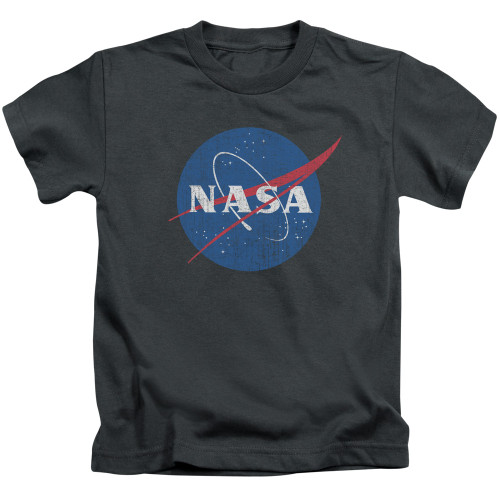 Image for NASA Kids T-Shirt - Meatball Logo Distressed