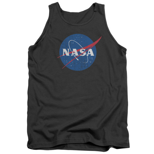 Image for NASA Tank Top - Meatball Logo Distressed