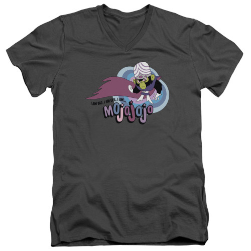 Image for The Powerpuff Girls V Neck T-Shirt - I Am Bad I Am Evil