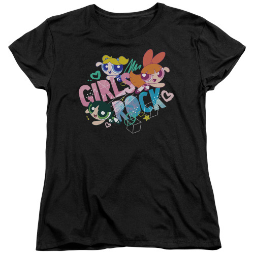 Image for The Powerpuff Girls Womans T-Shirt - Girls Rock