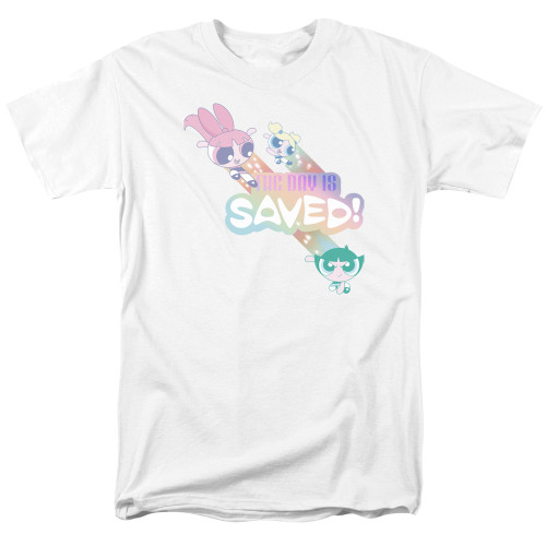 Image for The Powerpuff Girls T-Shirt - The Day is Saved Again